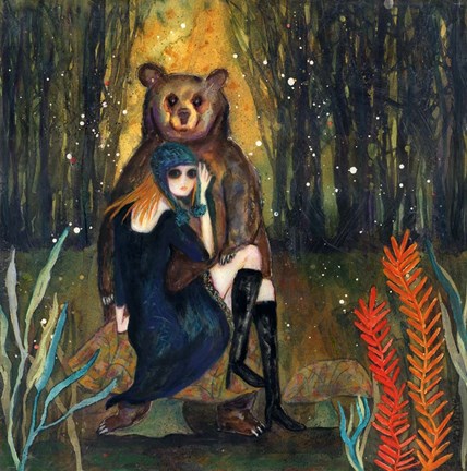 Framed Big Eyed Girl The Wanderer Print