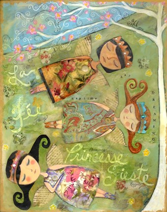 Framed Fairy Princess Nap Print