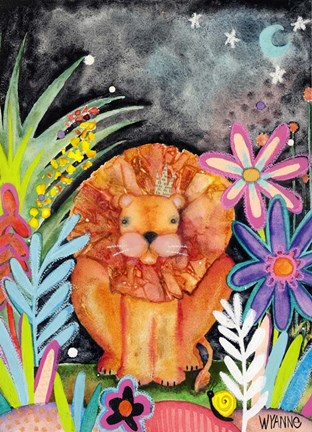 Framed Good To Be King Lion Print