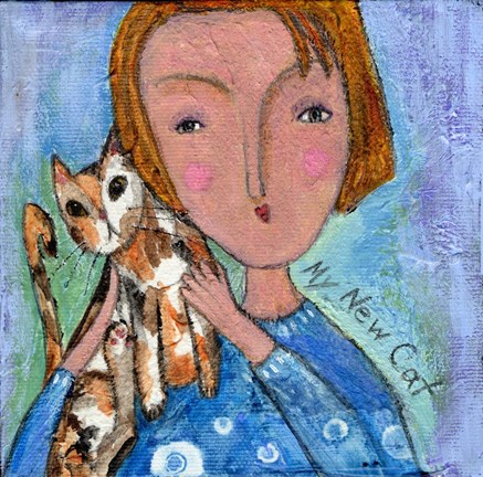 Framed My New Cat Print