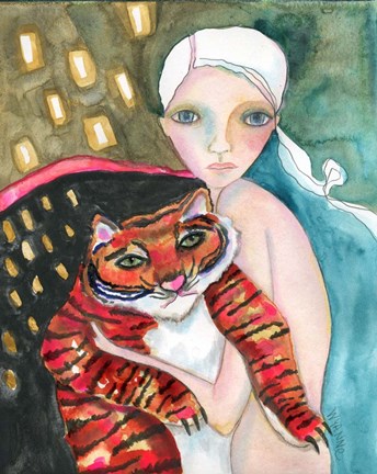 Framed Bad Kitty Print