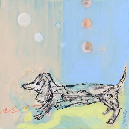 Framed Doxie Stretch Print