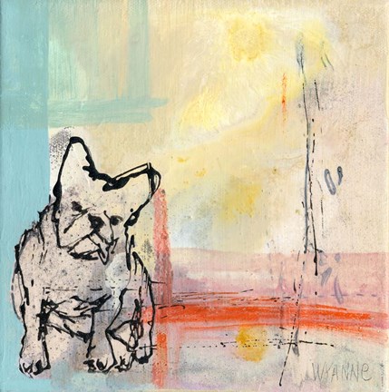 Framed French Bulldog Print