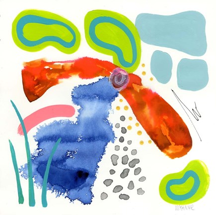 Framed Koi Pond Print