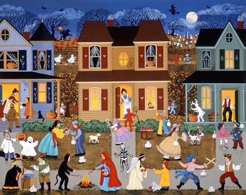 Framed Trick Or Treat 2 Print