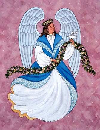 Framed Angel of Peace Print