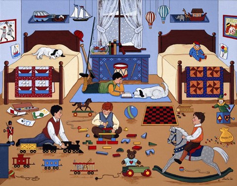 Framed Child&#39;s Play for Boys Print