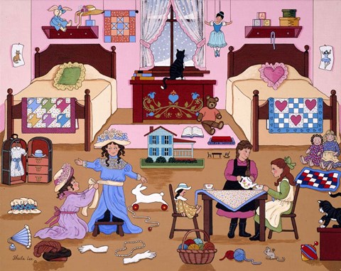 Framed Child&#39;s Play for Girls Print