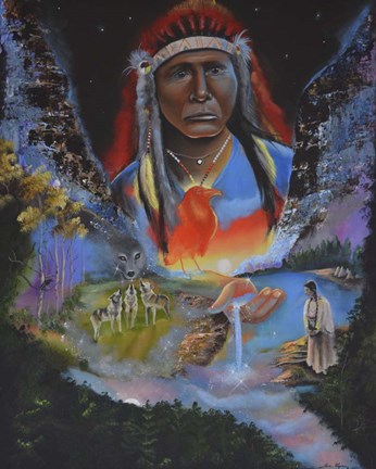 Framed Canyons Song Print