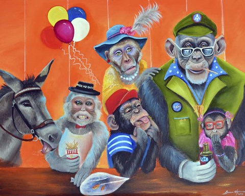 Framed Cheeky Monkey Print