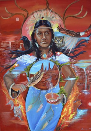 Framed Cleansing Elements Print