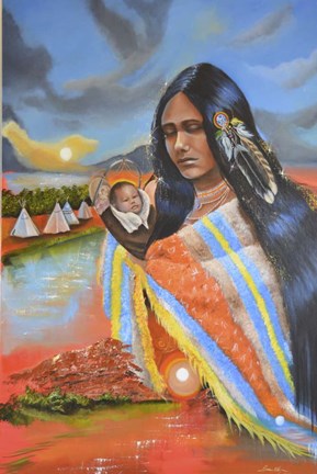 Framed Ayasha (Little One) Print