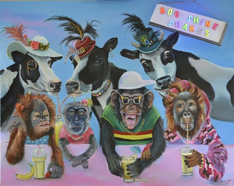 Framed Banana Milk Shake Print