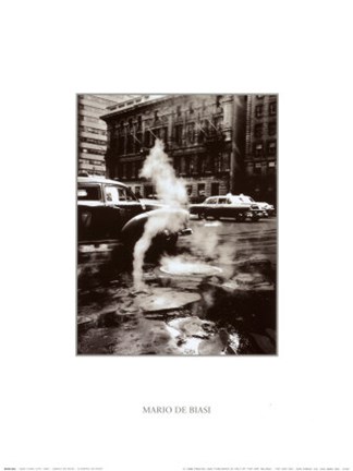 Framed New York City 1955 Print