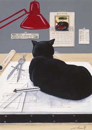 Framed Harold The Architectural Paperweight Print