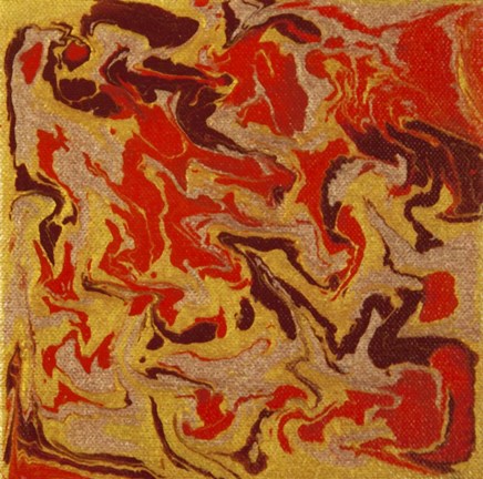 Framed Liquid Industrial IV - Canvas I Print