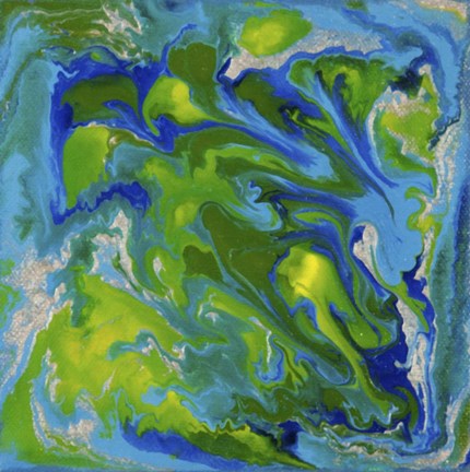 Framed Liquid Industrial IV - Canvas VII Print