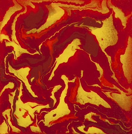 Framed Liquid Industrial IV - Canvas VIII Print