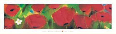 Framed Campo di Papaveri Print