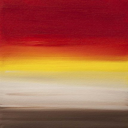 Framed 4 Sunsets - Canvas 1 Print