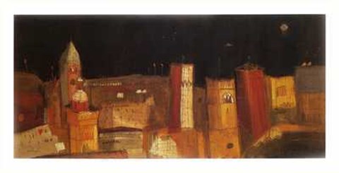 Framed Luca Giovagnoli - Notturno Print