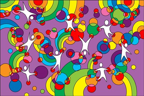 Framed Pop Art Playground Print