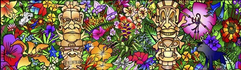 Framed Tiki Gods Print