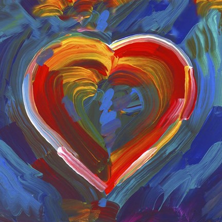 Framed Pop Art Heart Icon Print