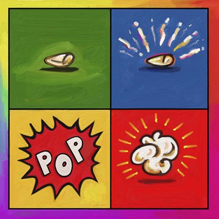 Framed Popcorn Pop Print