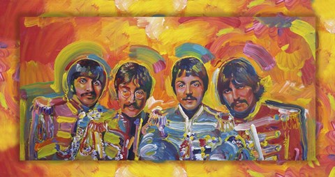 Framed Beatles Sgt Peppers Print