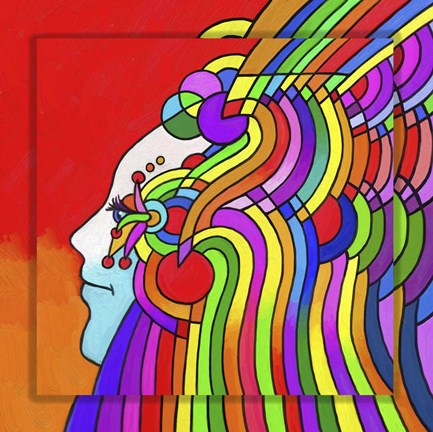 Framed Pop Art Cosmic Profile Print