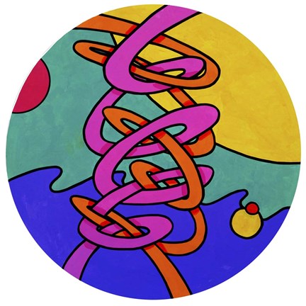 Framed Intertwine Circle Print