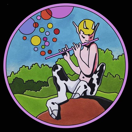 Framed Pop Art Pan Circle Print