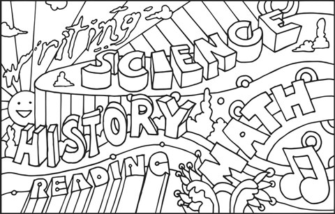 Framed School Courses Print