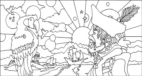 Framed Pirates Print