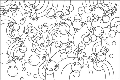 Framed Playroom Wall Lineart Print