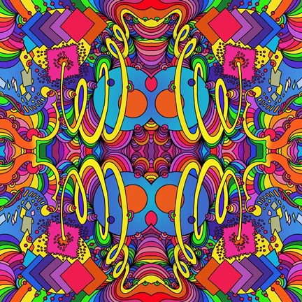 Framed Cosmic Bang B Print