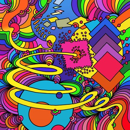 Framed Cosmic Bang Print