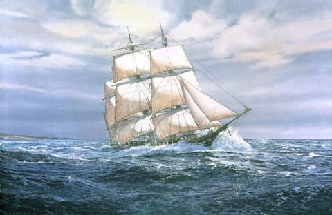 Framed Hunter' Heading Out Print