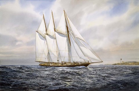 Framed Schooner  "Atlantic" Print