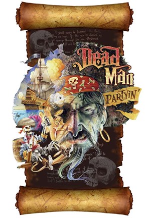 Framed Dead Man Partyin Scroll Print