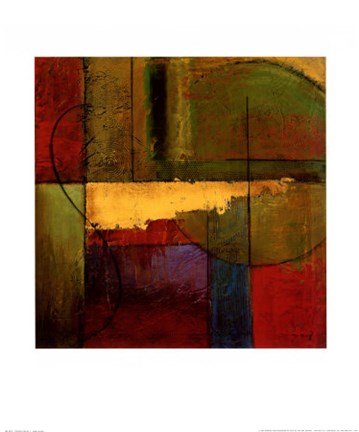 Framed Opulent Relief I Print