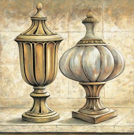 Framed Golden Classic I Print