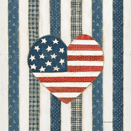 Framed Americana Quilt VI Print