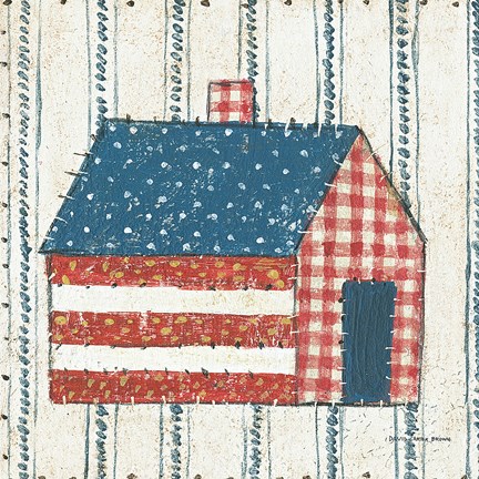 Framed Americana Quilt III Print