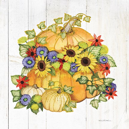 Framed Autumn Days IV Gold Print