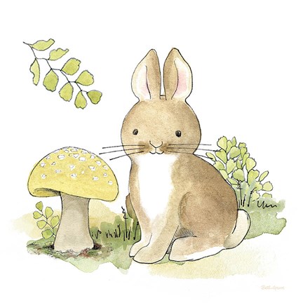 Framed Baby Woodland IV Print