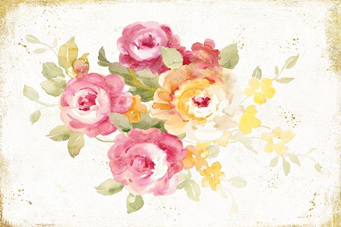 Framed Midsummer IV Gold Print