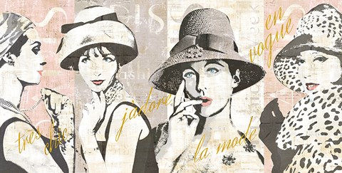 Framed Fashion Week Paris Halftone V Print