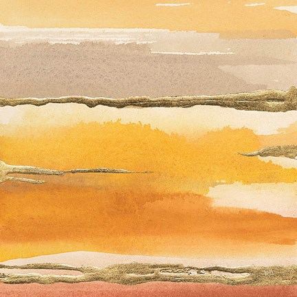 Framed Gilded Amber II Print